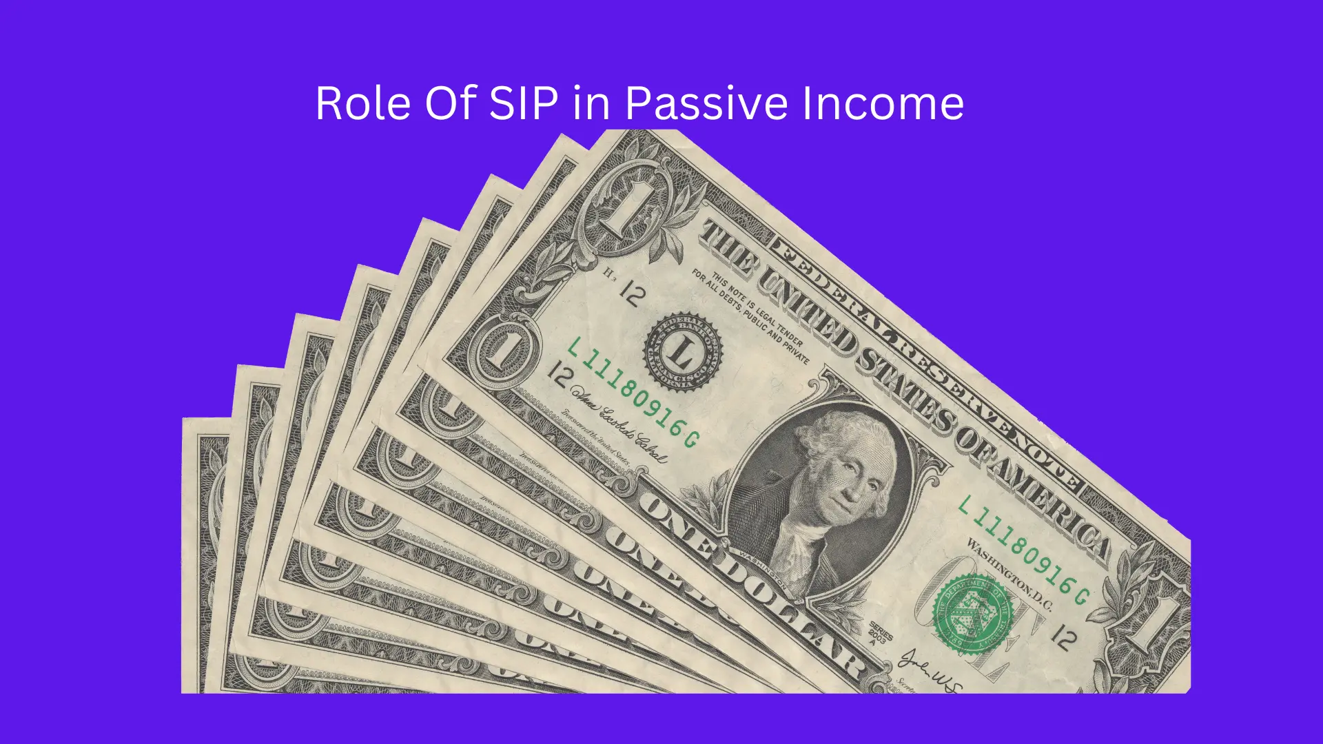 Role of SIPs in generating passive income