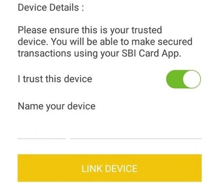 SBI APP LINKING